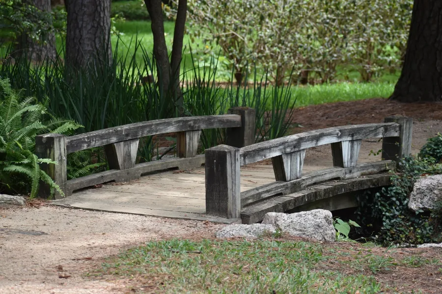 Footbridge in a Houston park